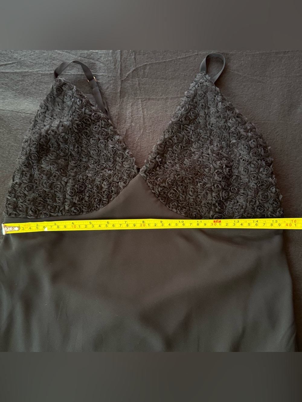 wild fable Black Lace-Trim Spaghetti-Strap Maxi Dress - Picture 10 of 14